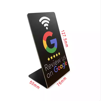 NFC-Google-Review-Stands-Small-Black