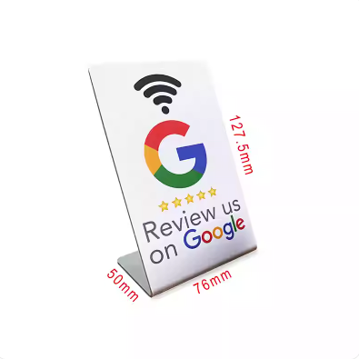 NFC-Google-Review-Stands-Small-White