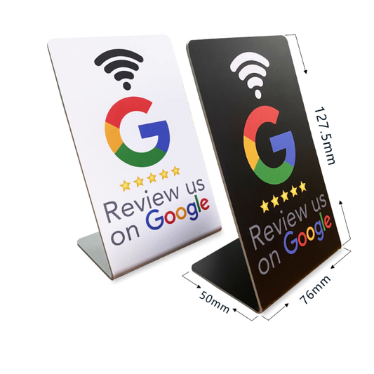 NFC Google Review Stands Small